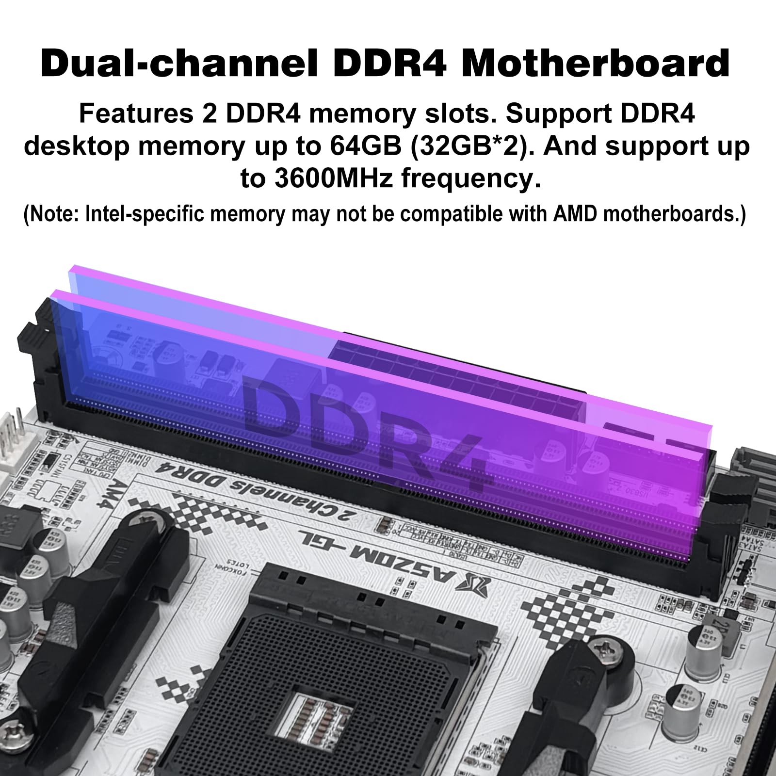 SHANGZHAOYUAN Scheda madre A520M-GL compatibile con CPU AMD AM4 Ryzen di 3a a 5a generazione (DDR4 fino a max 64 GB, NVMe/NGFF M.2, PCIe 3.0, WiFi M.2, SATA 3.0, USB 3.0, Gigabit-LAN) M-ATX