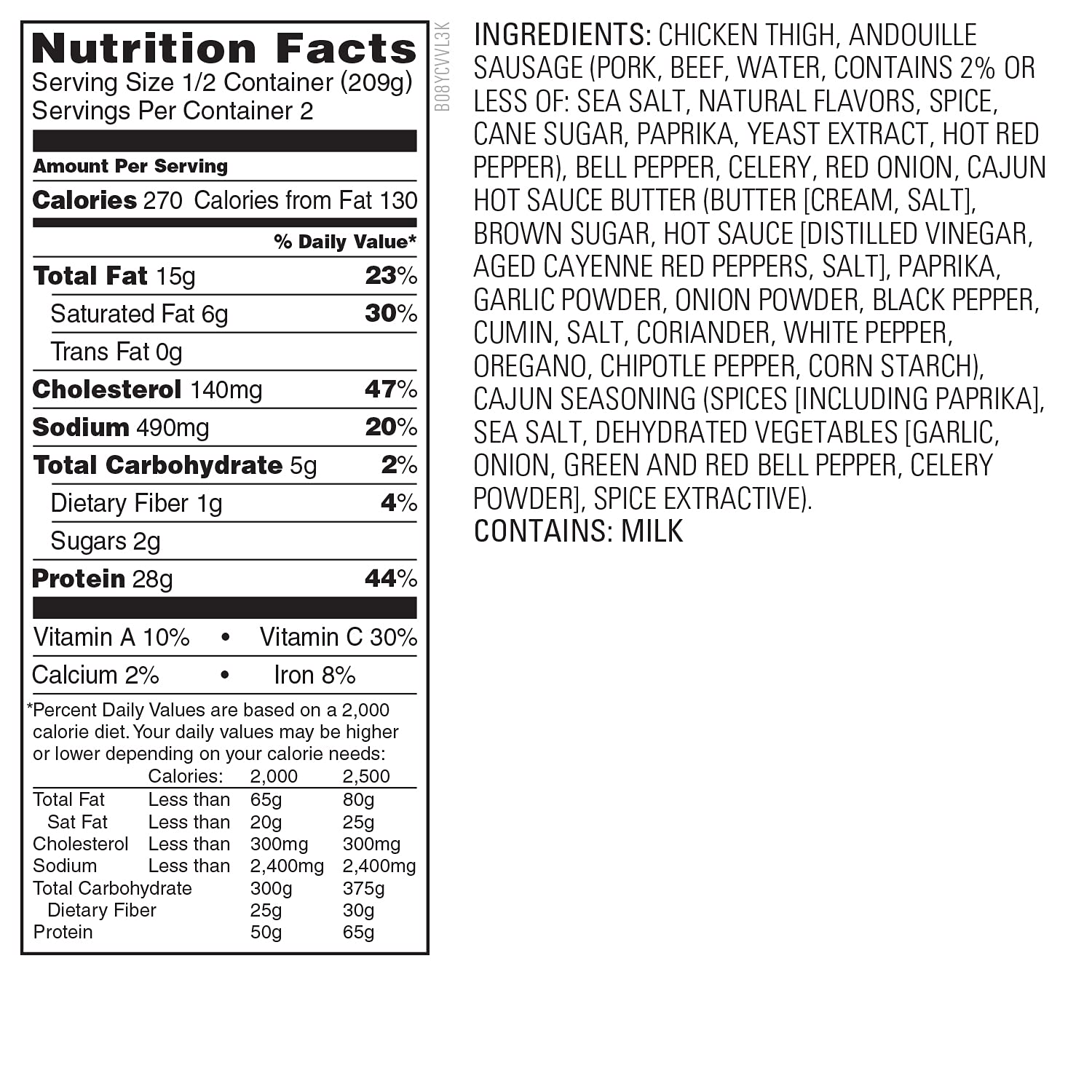 Amazon Kitchen, Cajun-Style Chicken Thigh and Sausage, 14.75 oz
