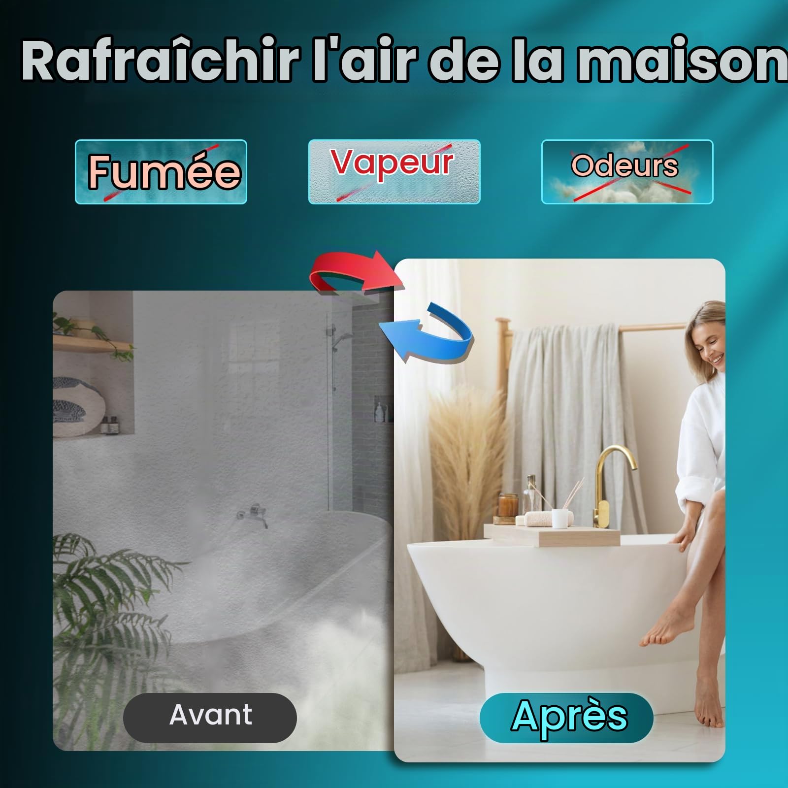 HG Power Extracteur d'Air 200mm Réversible, Télécommande 3 Vitesses Ventilation, Silencieux Ventilateur avec Fonction Mémoire pour Salle de Bain Cuisine Garage Cave