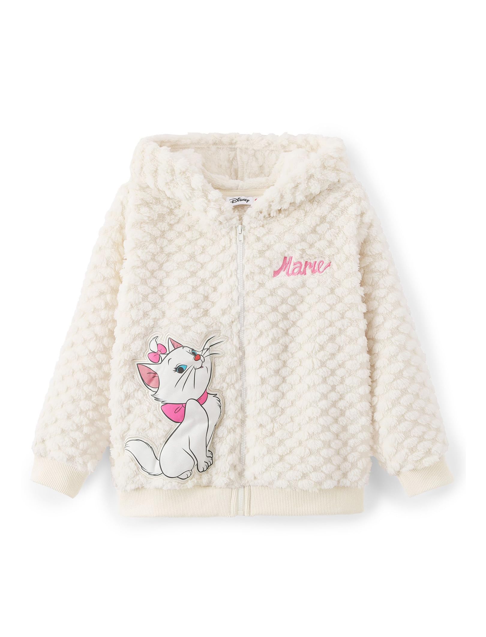 Disney Girl/Boy Fleece Jacket Zipper Sherpa Fuzzy Hoodie Winter Coat 2-13Y