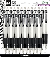 Vista 1 de Zebra Pen, Z-Grip Mechanical Pencil, Smooth Writing, Latex-Free Grip, 0.7mm Lead, #2 HB, Pre-Loaded with Lead and Eraser, for School, Office