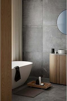 blomus SONO Bathroom Soap Dish - Ceramic Soft Touch - Modern Design - Black