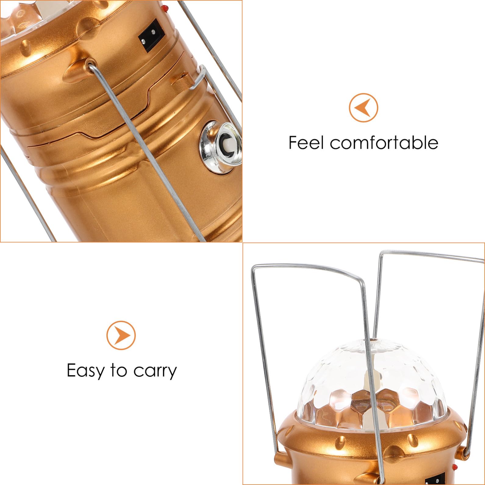 Lámpara LED Recargable Camping Portátil Luz Multifuncional para Exterior Linterna de Mano y Carpa Diseño Ligero y Resistente para Acampadas y Emergencias