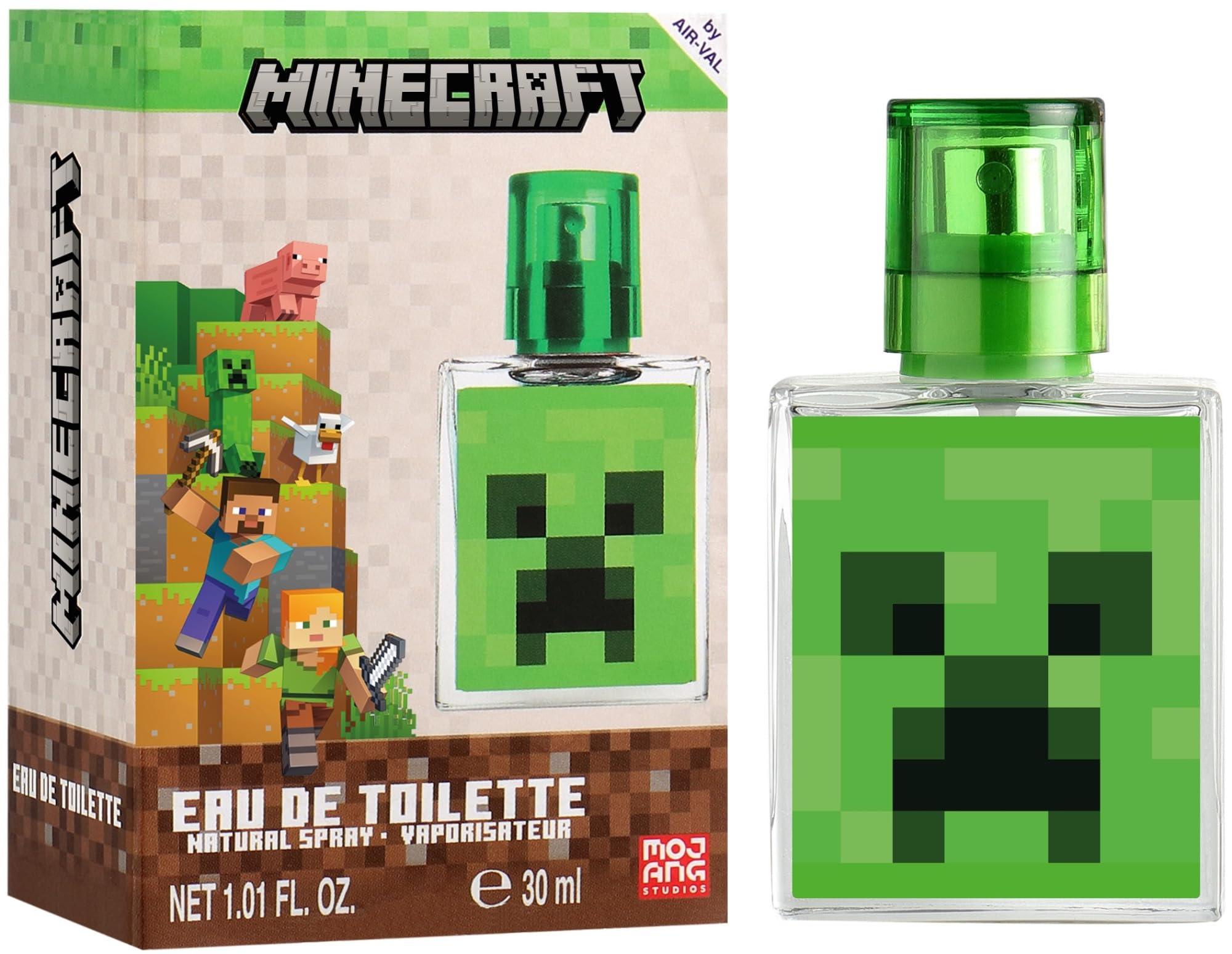 Air Val - Eau de toilette enfant Minecraft - 30 ml (Lot de 2)