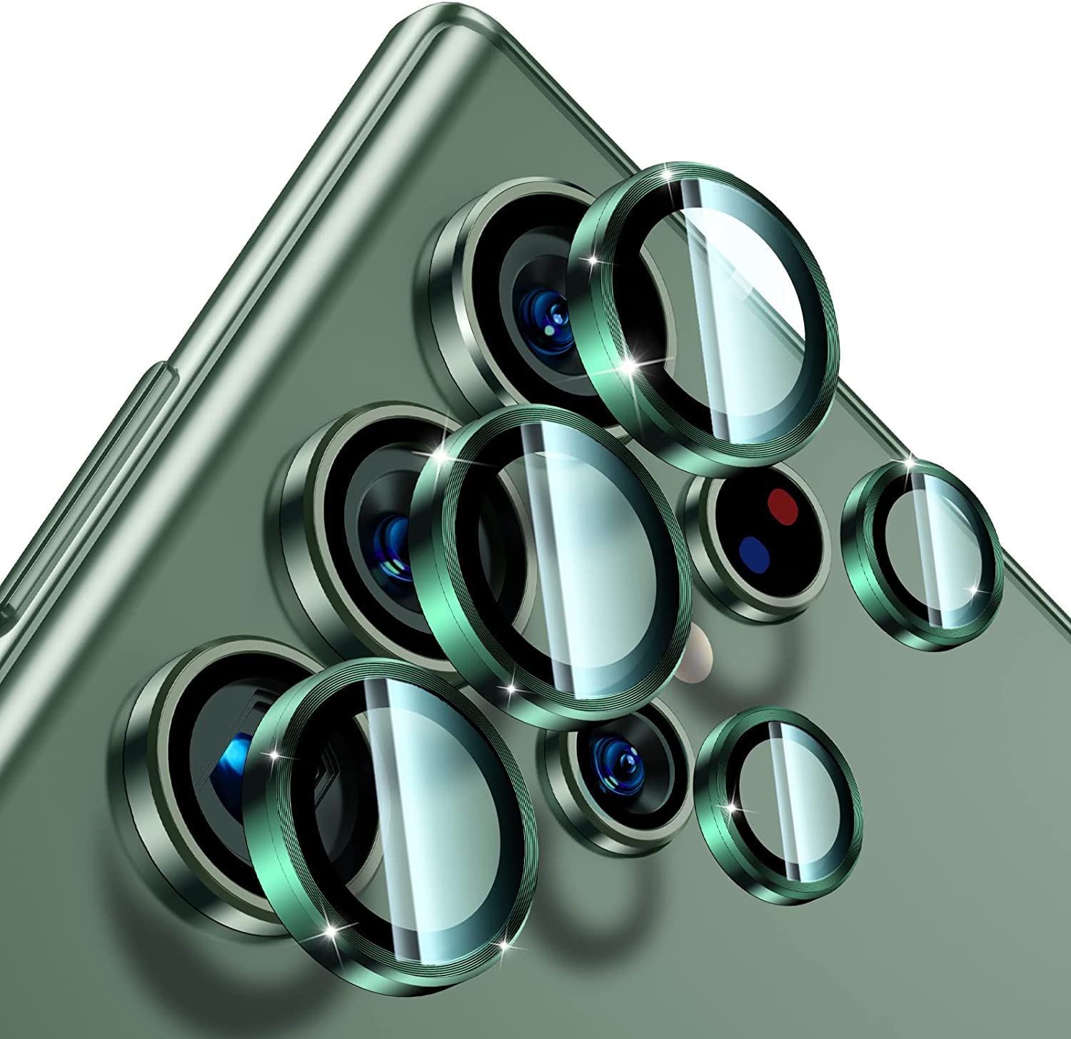 DIZORO Compatible for Samsung Galaxy S23 Ultra Camera Lens Protector Accessories Cover Camera Screen Protector Tempered Glass Metal Case - Green (B0BXB2ZYLQ) Amazon Price History, Amazon Price Tracker