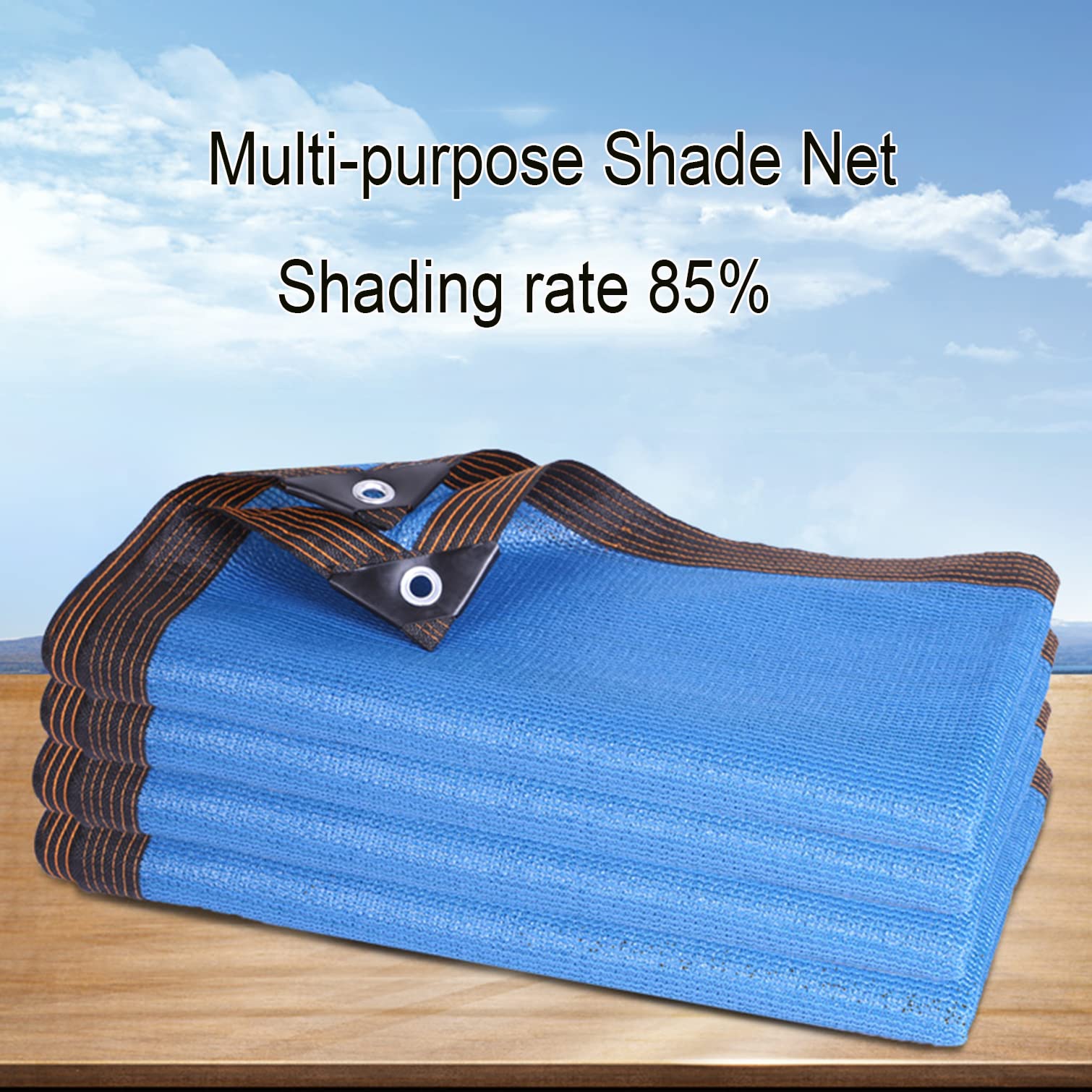 Rete ombreggiante per serre, 85% resistente ai raggi UV, telone a rete, per giardino, terrazza, balcone, tetto esterno, rettangolare, con occhielli (4 x 5 m)
