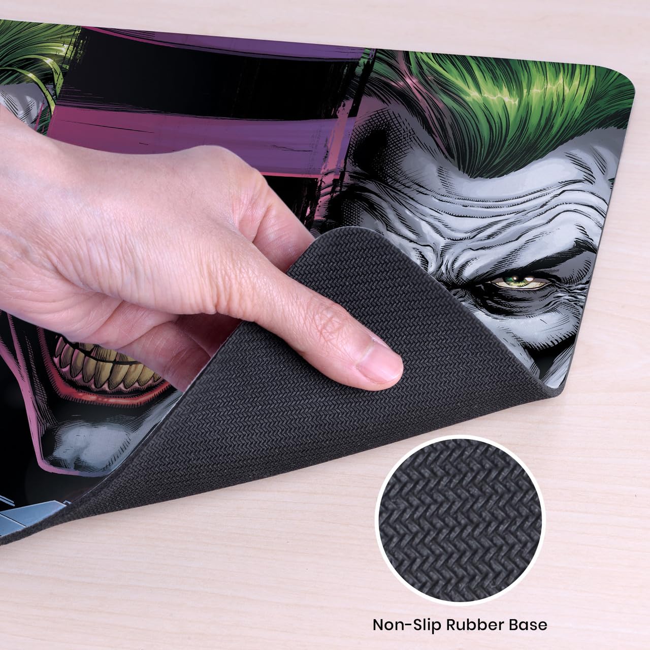 Head Case Designs sous Licence Officielle Batman DC Comics Joker Logos Et Bandes Dessinées 23.62 x 11.81 x 0.12 inches (600 x 300 mm) - L Tapis De Souris pour Jeux Bureau PC Clavier