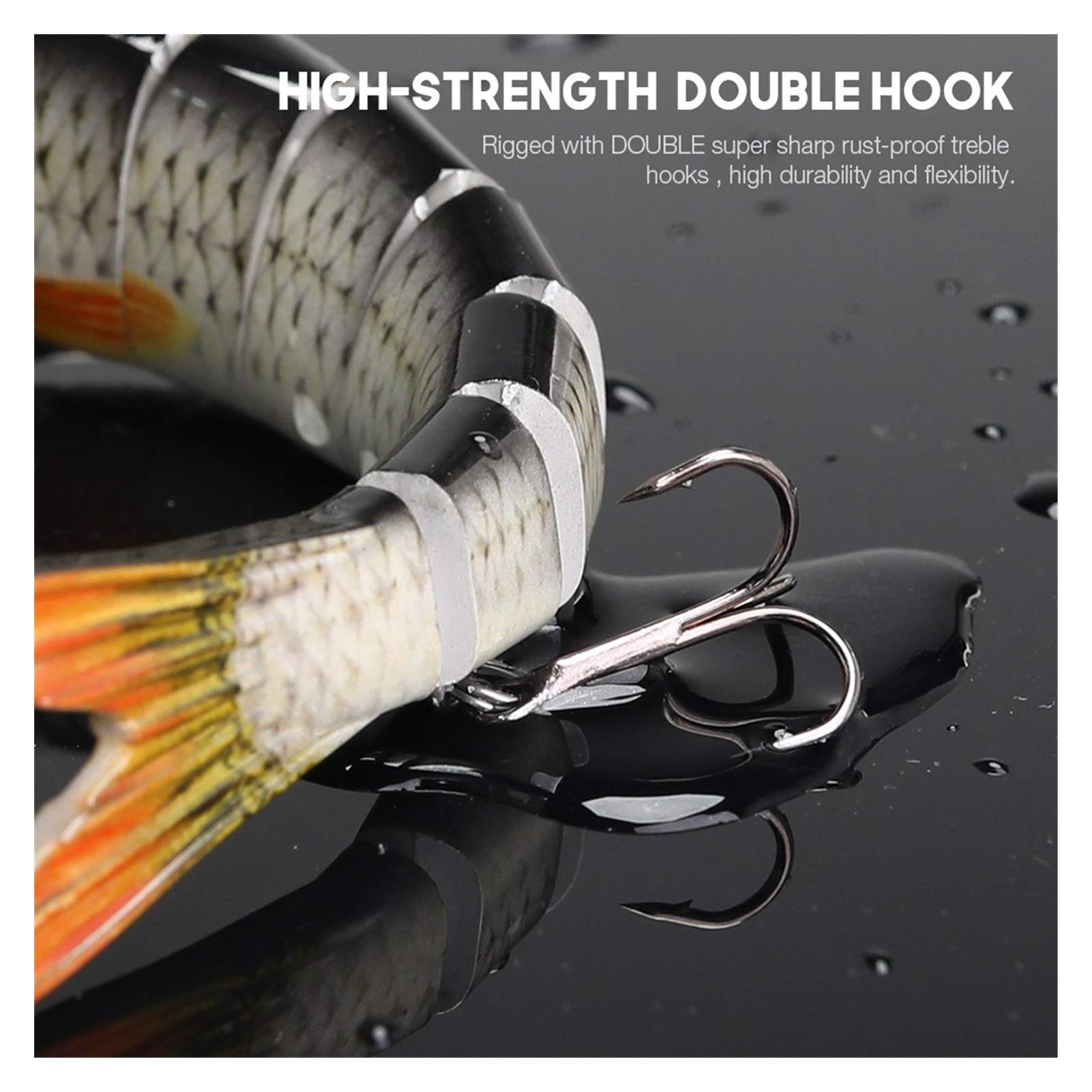 3/5 sztuk 14cm 23g Tonące woblery zestaw przynęt wędkarskich 8 segmentów Crankbait twardy zestaw sztucznych przynęt przynęta pływacka przynęta wędkarska