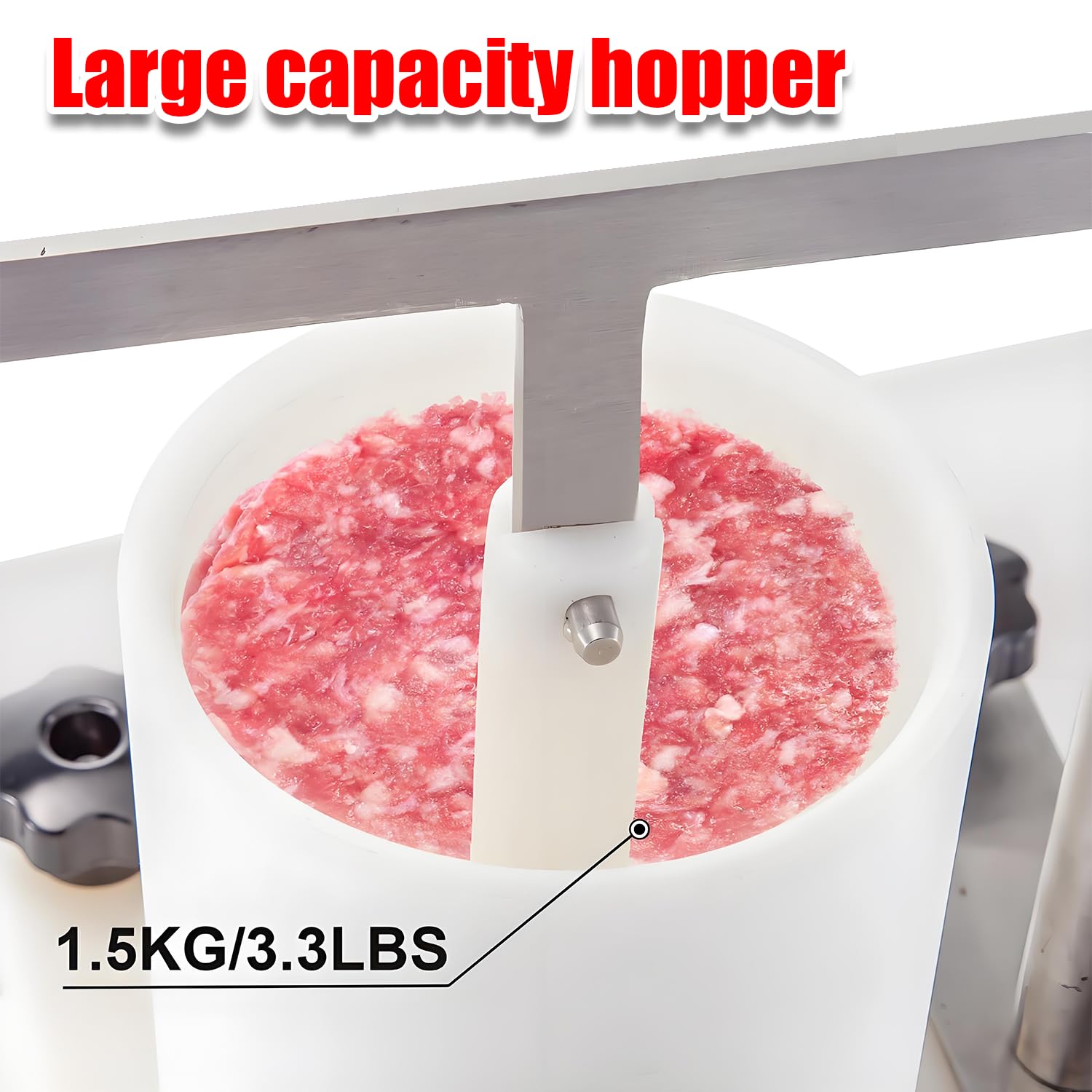 Burger Patty Maker & 3-stufige Verwendung, lebensmittelechtes PE & Anti-Rutsch-Pads, perfekt für einheitliche Fleisch- und Reisburger