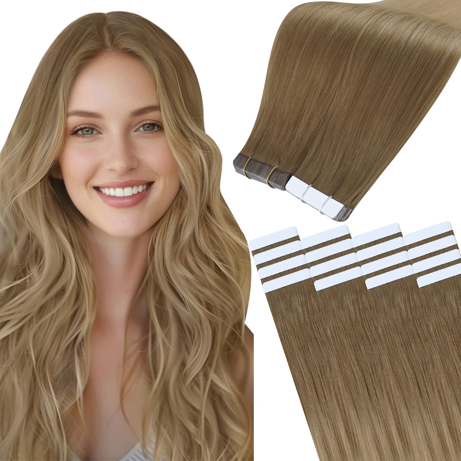 Easyouth U Tip Hair Extensions Brown Keratin Tip Hair Extensions Real Human Hair Darkest Brown Keratin Hair Extension Human Hair with Natural Texture 18Inch 50G 1G/S — view 47