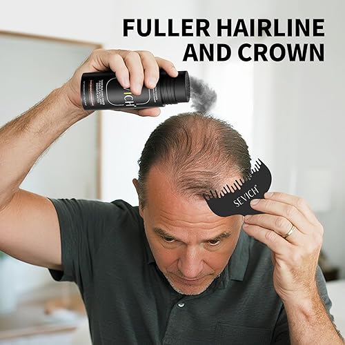 Miniatura 3 de SEVICH Fibras capilares para adelgazar el cabello, fibras de construcción del cabello al instante más gruesas y completas, polvo para el cabello