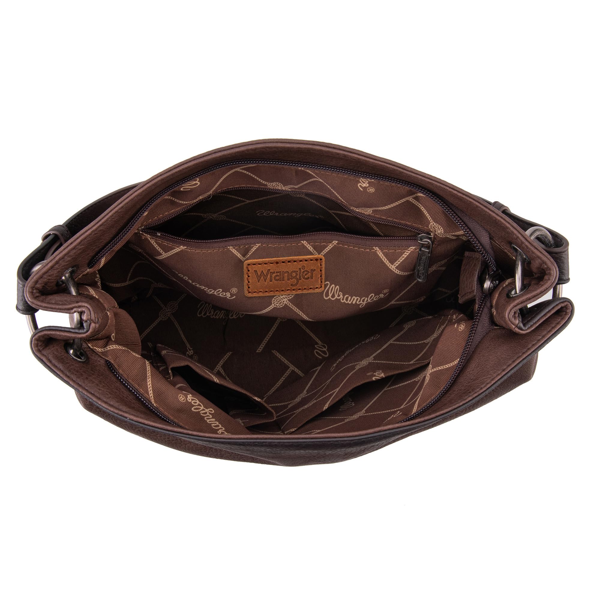 Wrangler Hobo Bags for Women Vegan Leather Top Handle Shoulder Purses and Handbags