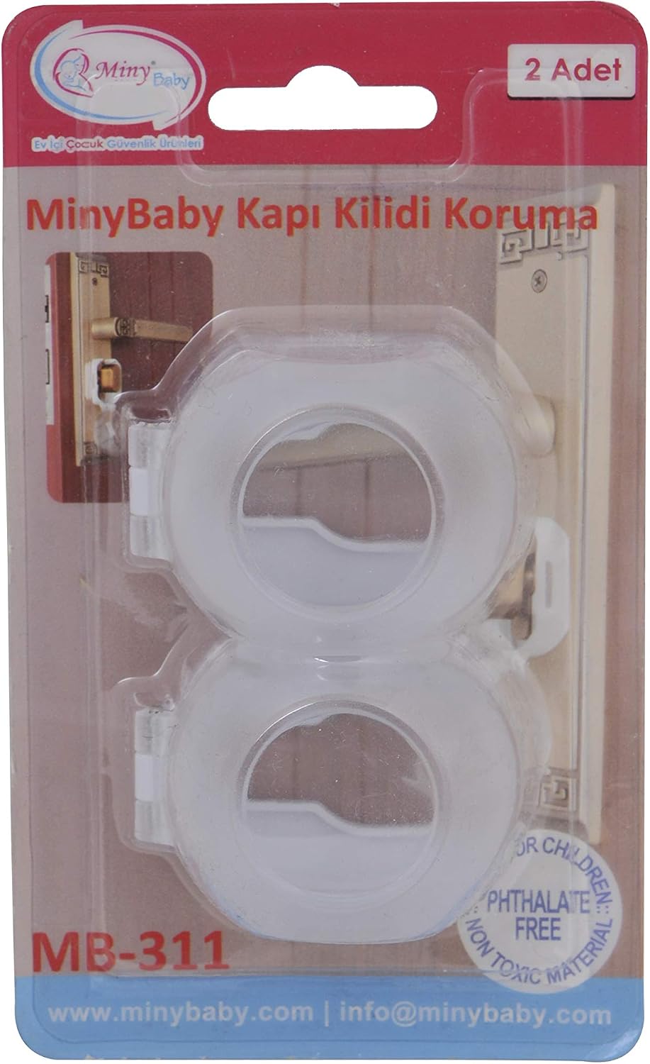 Miny Baby MB311 Mandallı Barel Kilit (Beyaz)