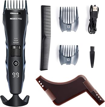 Roziapro Beard Trimmer للرجال ماكينة قص الشعر اللاسلكية ماكينة تشذيب USB قابلة للشحن الصفحة الرئيسية قطع الشعر شحن سريع للغاية ضوضاء منخفضة