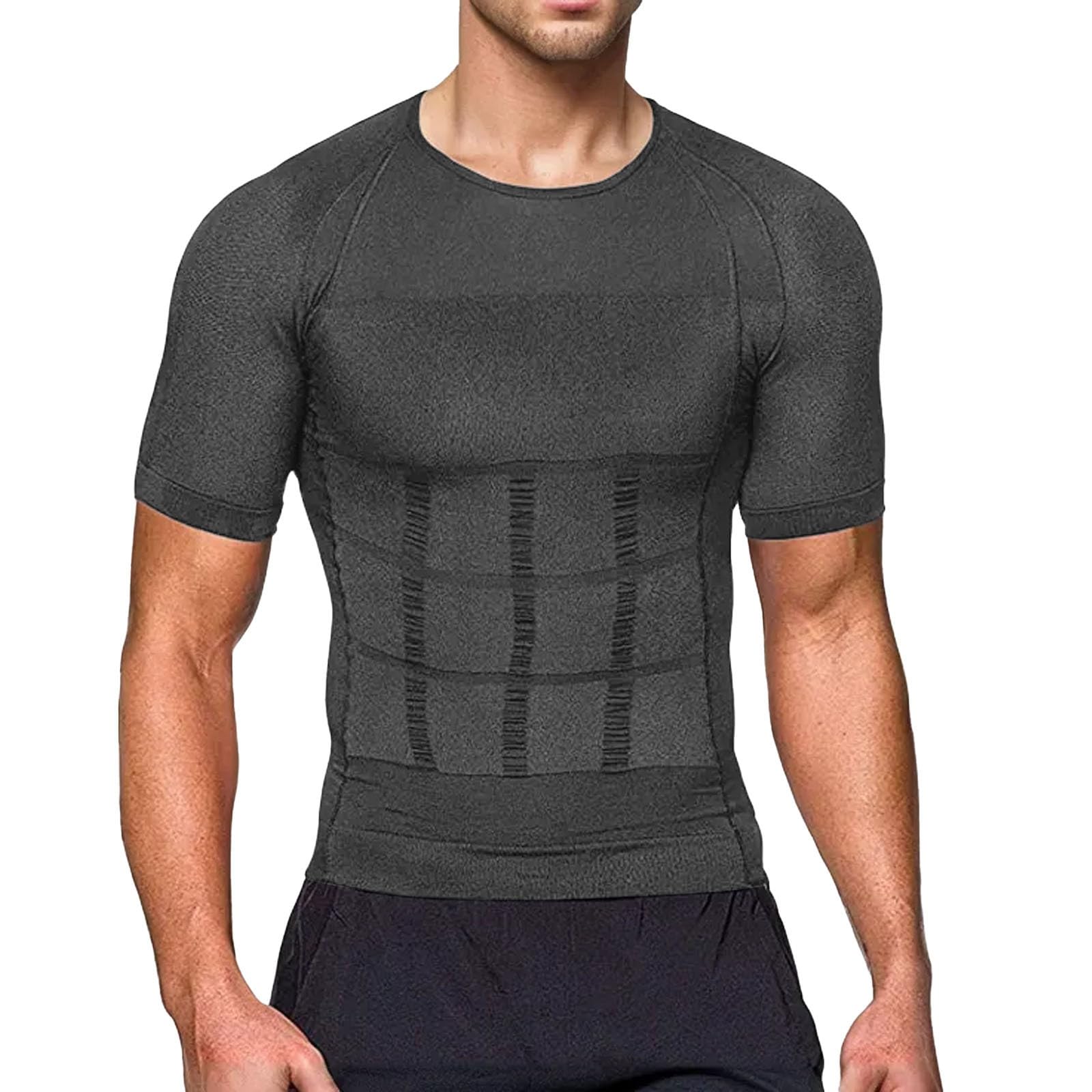 Tee Shirt Compression Homme T Vitafit Debardeur Amincissant Débardeur De Coton Gainant Marcel Vêtements sous Perko Tshirt Mal Dos Shape Gaine Ventre Plat Sport Amincissante Vetement Minceur