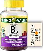 Vista 9 de Spring Valley Suplemento dietético de vitamina B12 Jelly Beans, 5,000 mcg, 120 unidades (paquete de 01) + adhesivo Me Gustas
