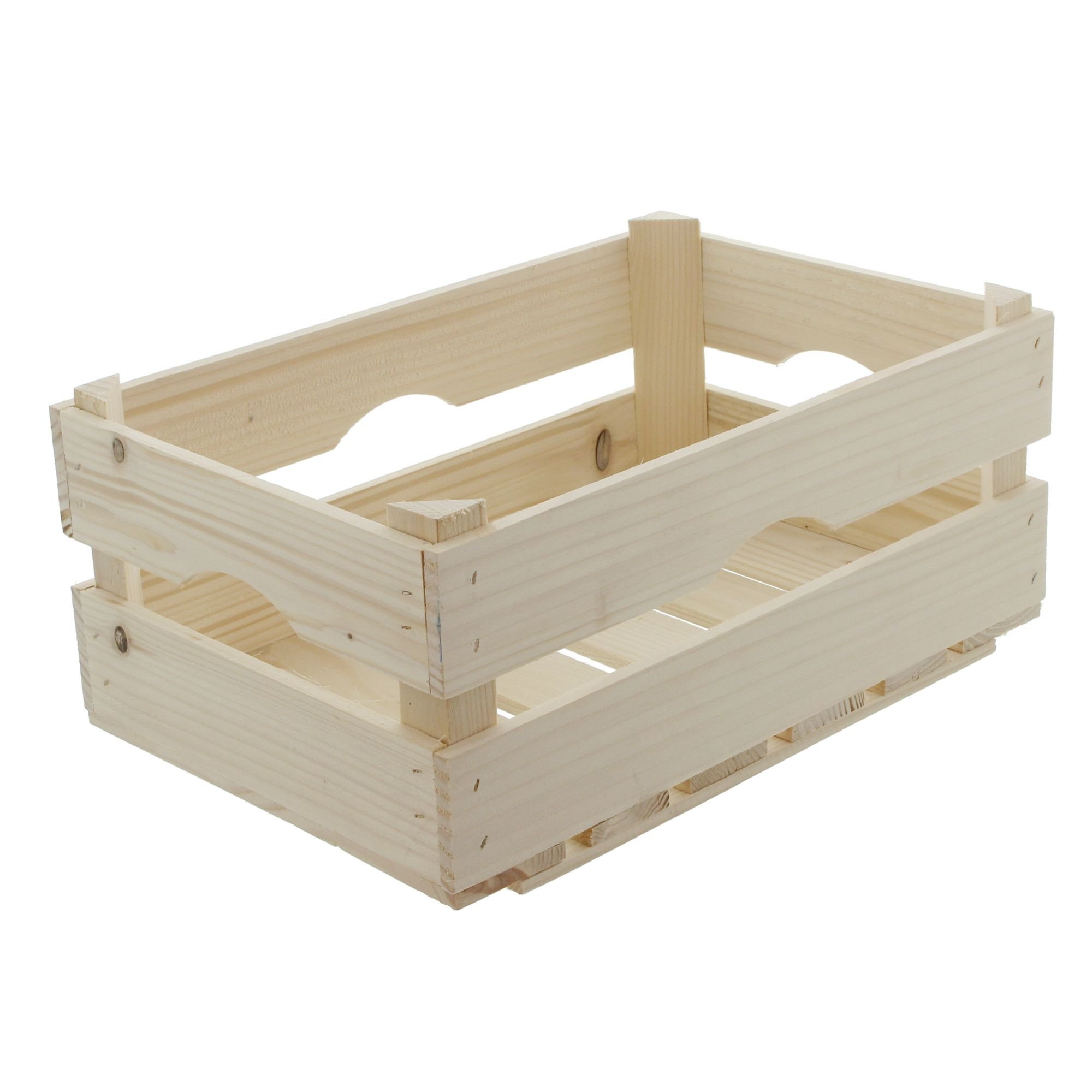 FRANK FLECHTWAREN Holzkiste, Holz-Steige Natur, Holzkiste