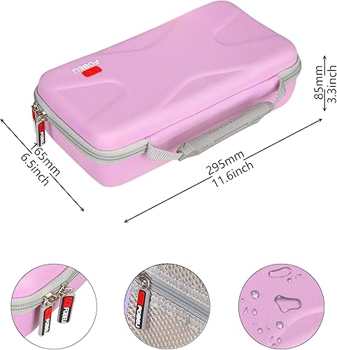 Miniatura 6 de FBLFOBELI Estuche rígido de almacenamiento compatible con NuDerma/para Houzzi/para Signstek/para APREUTY/para FAZJEUNE/para NewWay Profesional Rosado