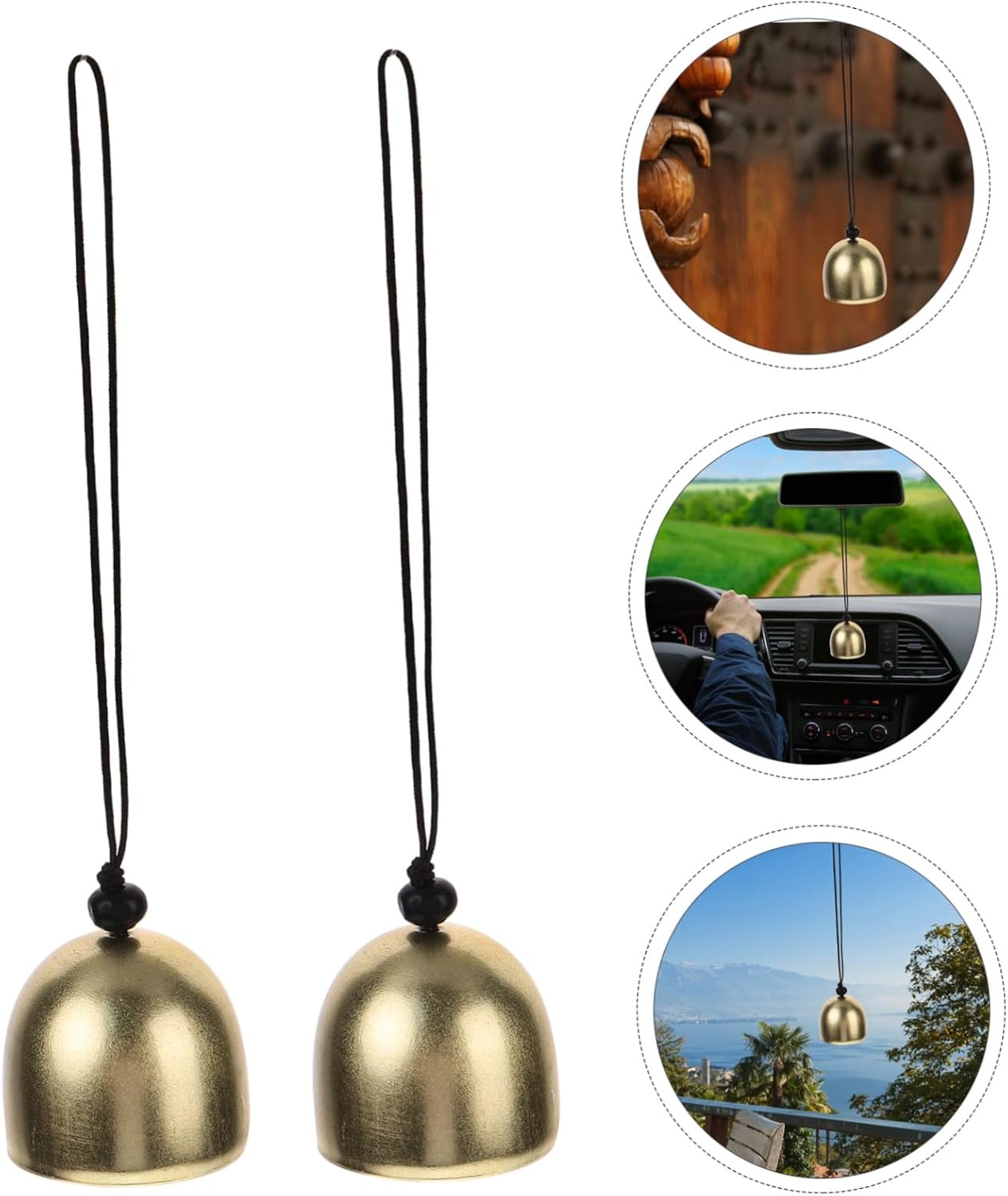 10pcs Metal Wind Chime Pendant Christmas Tree Bell DIY Decorative Ornaments Rustic Vintage Sleigh Bells Wind Chime Craft
