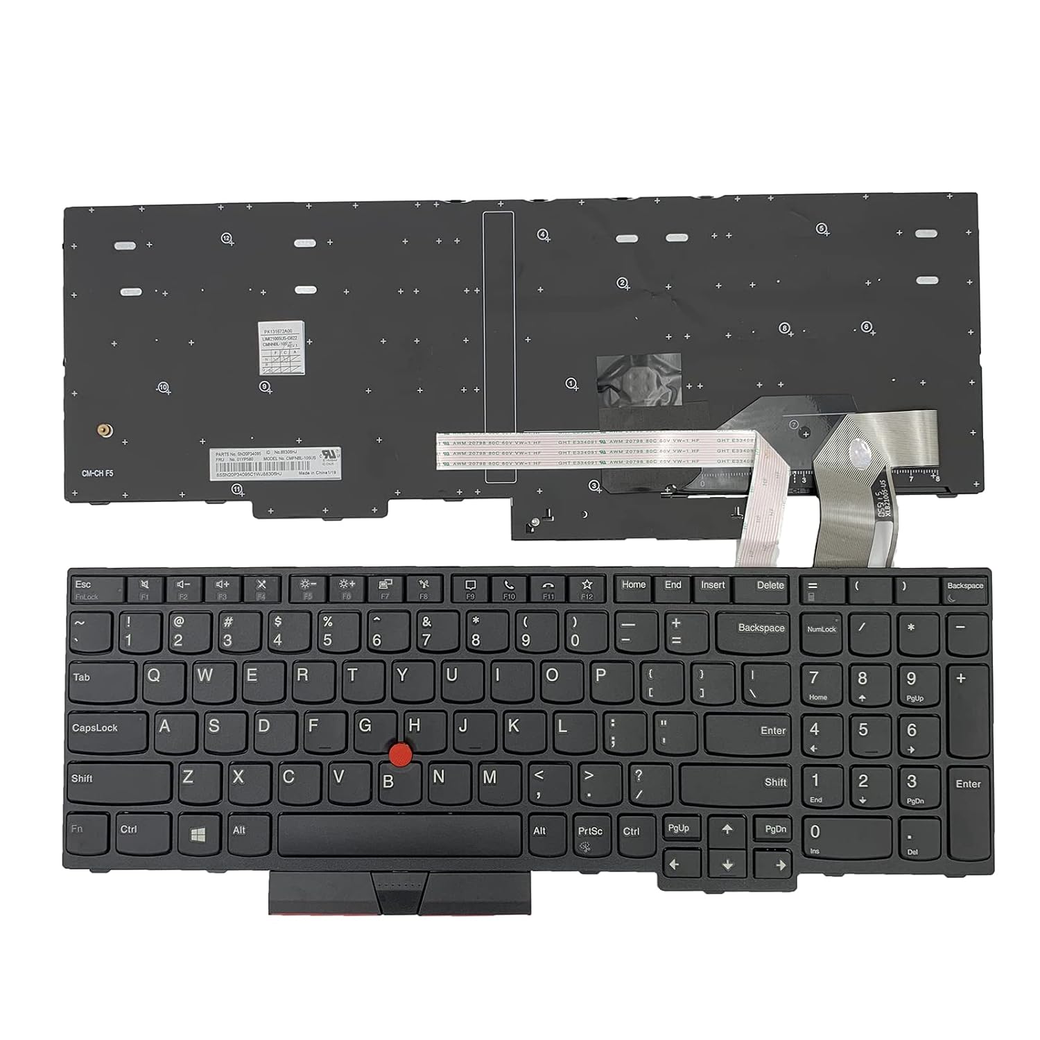 Laptop Keyboard For Lenovo Thinkpad T15 T15 Gen 2 P15s Gen 1 P15s Gen 2 English Us Without Backlit Black New Laptop Keyboard For Lenovo Thinkpad T15 T15 Gen 2 P15s Gen 1 P15s Gen 2 English Us Without Backlit Black New
