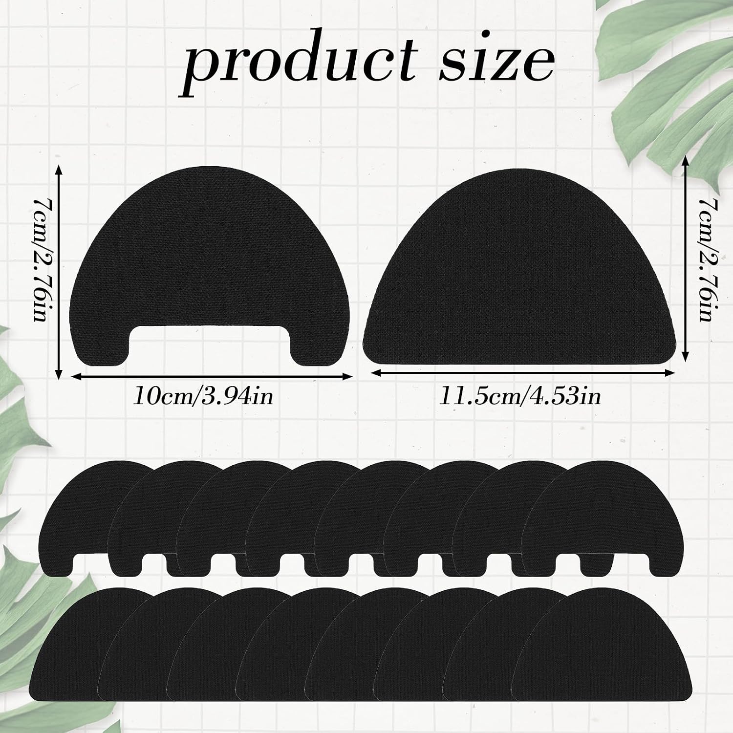16Pcs Shoe Toe Protector, Toe Guards Boot Inserts Hole Patches Self Adhesive Toe and Heel Hole Prevention Blowout Protection Inserts for Sneakers
