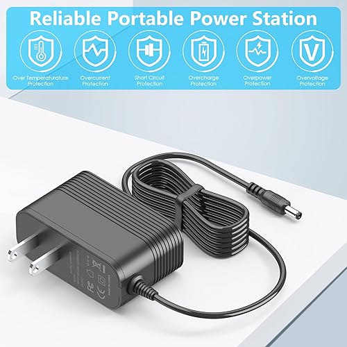 Miniatura 5 de Cargador de 27 V para pistola de masaje de imagen más nítida compatible con Sharper Image 2437599 1011666 1013002 1012667 1013985 Powerboost