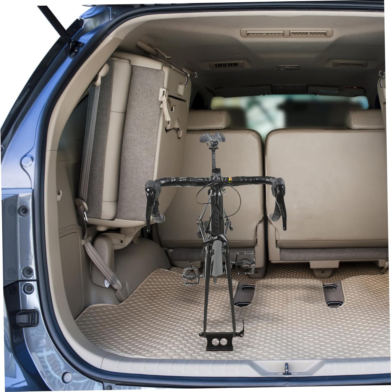 Bike Fork Mount for Truck Rack Aluminum Thru Axle Storage for Bicycles Versatile Quick Release Clamp for Easy Installation Garage Car Truck Black