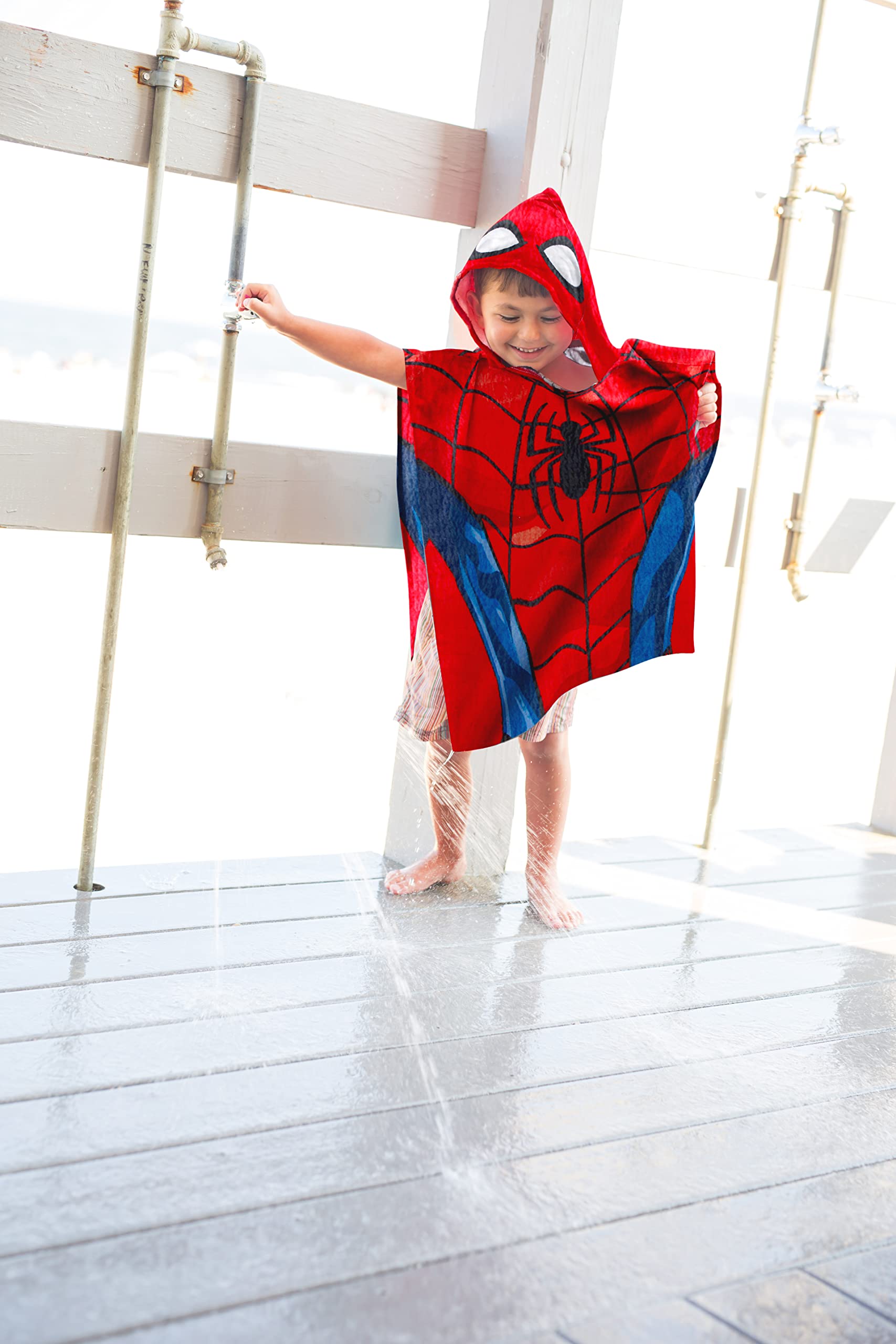 Jay Franco Asciugamano poncho in cotone con cappuccio per bambini