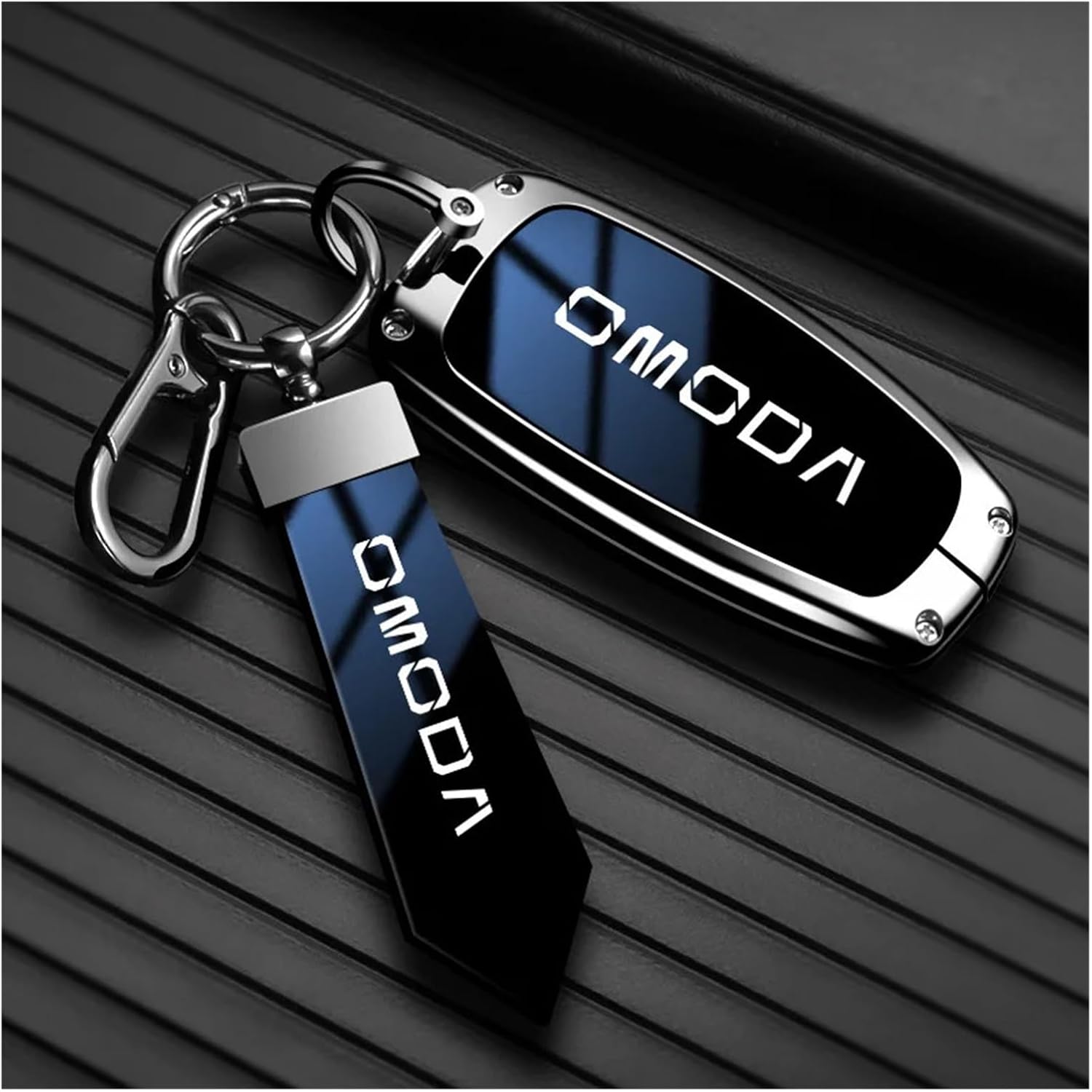 Car Key Case Bag for Omoda 5 C5 Tigo 7 8 Pro Max - Smart Remote Key Protection Shell & Keychain Cover(Style A Blue 02)