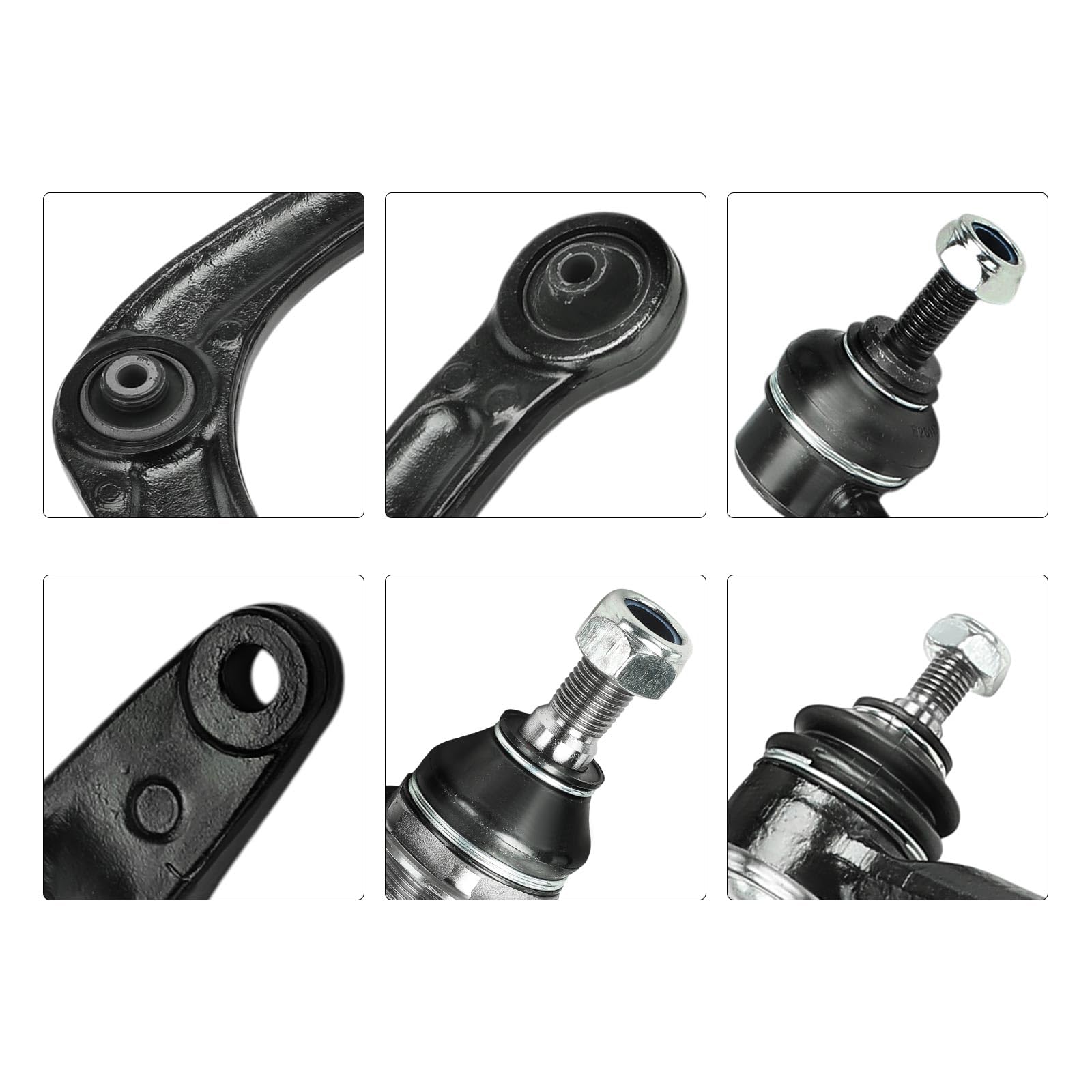 Frankberg Ensemble de 8 bras de suspension avant 9804947480 | Compatible avec: 3008 MPV 0U, C4 II NC, DS4 NX, 5.008E3 0E 0U, 308 CC 4B, 308 SW I 4E 4H, 308 I 4A 4C