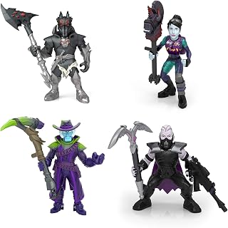 Fortnite Battle Royale Collection Figures - Deadfire, Sanctum, Spider Knight, Dark Bomber Squad Pack  4, Multi-Colour