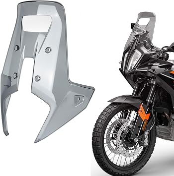 Windshield Deflectors for 790 890 ADV Adventure R Rally 2023-2024, Motorcycle Front Acrylic Wind Shield Air Deflector WindScreen Visor Accessories for 790 890 ADV R Rally Smoke Gray