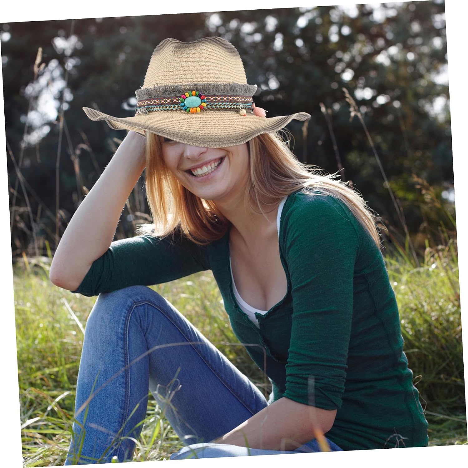 Straw Wide Brim Sun Hat for Summer Outdoor for Men Women Comfort and Style Sun Protection