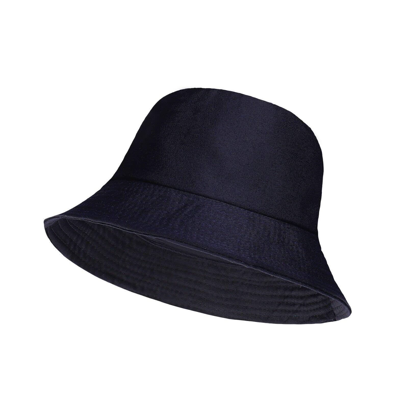 Unisex Fisherman Summer Festival Union Jack UK Flag Cotton Bucket Hat (One Size, Navy)