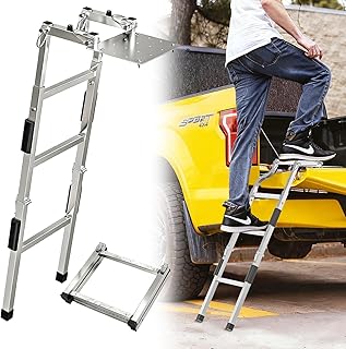 Tailgate Ladder for Pickup Trucks Bed Universal Fit