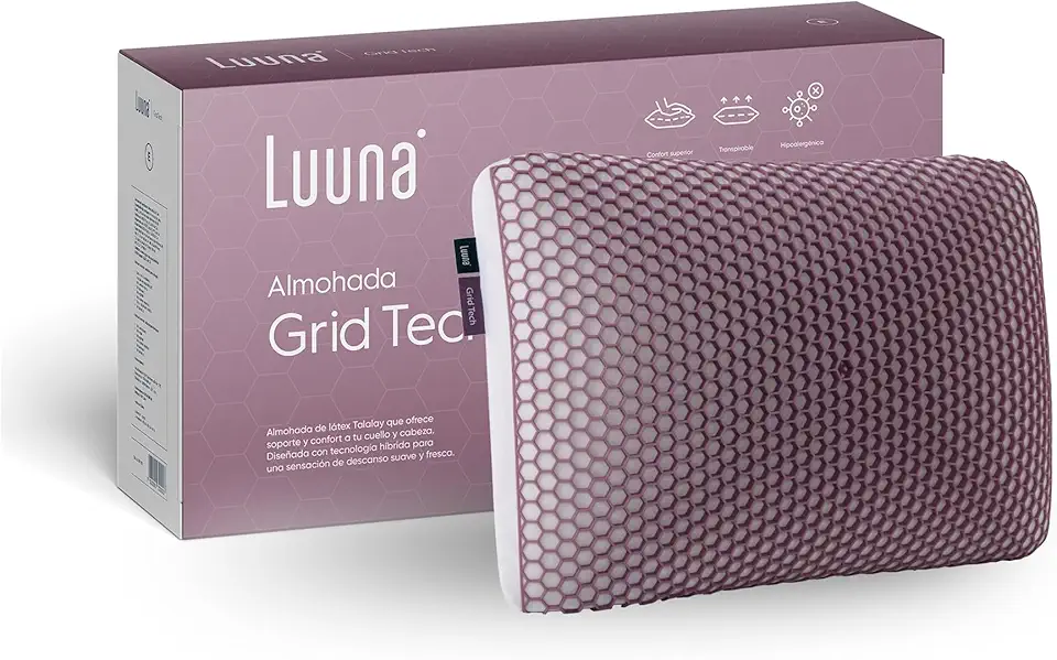 Luuna Travesseiro, Grid Tech com tecnologia Hexagonal de Gel e Latex, Macio