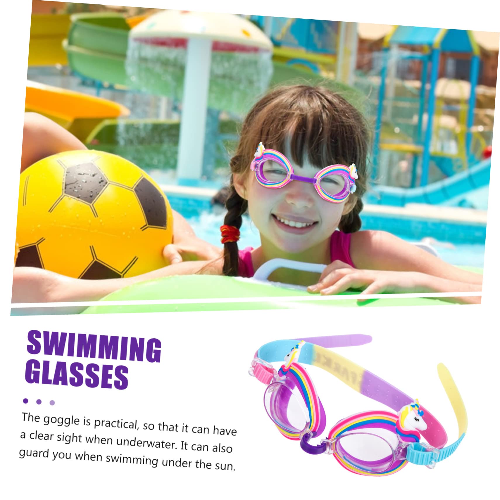 YARNOW 5 Pezzi Occhialini Da Nuoto Per Bambini Occhialini Da Nuoto Per Bambini Occhialini Per Bambini Di Età Compresa Tra 2 E 4 Anni Occhiali Da Bambino Occhiali Impermeabili Lenti In