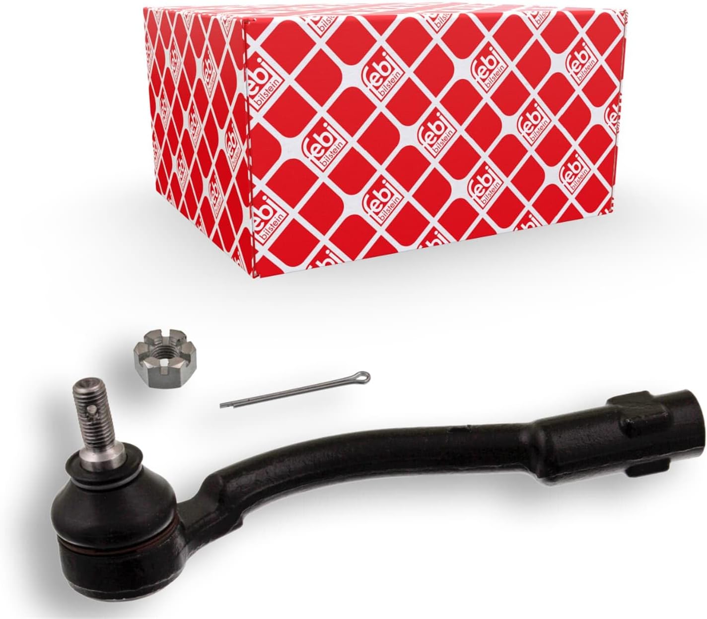 febi bilstein 41933 Tie Rod End with castle nut and cotter pin, pack of one