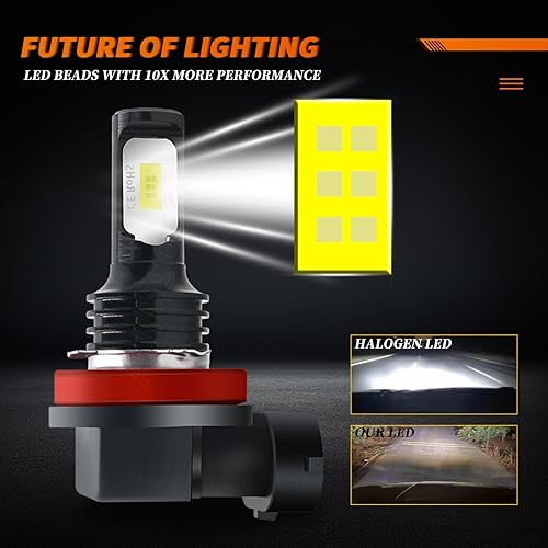 Miniatura 7 de Bombillas LED para faros delanteros, luz alta 9005 + haz bajo 9006 + H11 Foglight Combo Kit para Honda Civic DXDX-GEXEX-LLXSi Coupe (2006-2015),