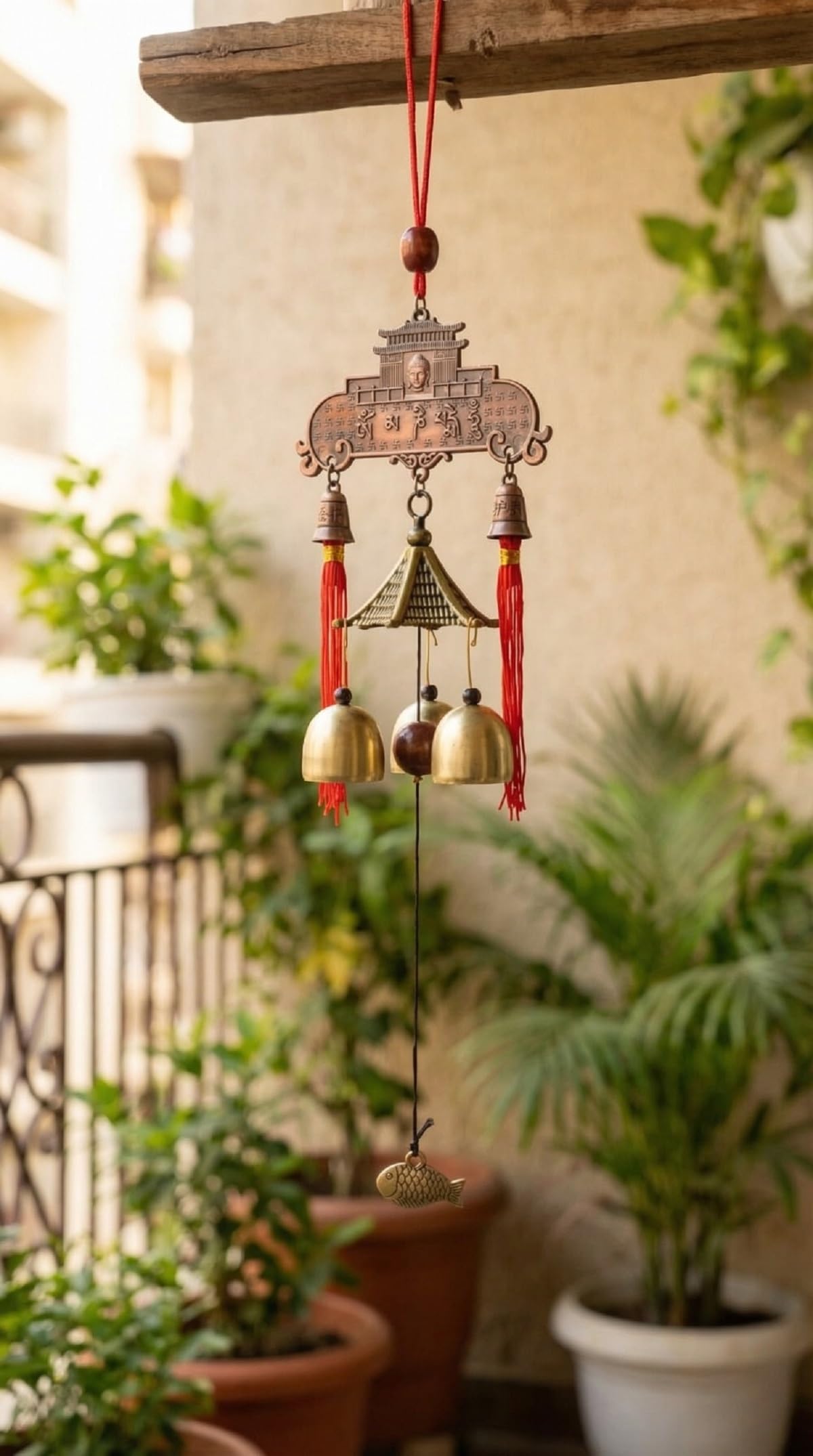 numeroastro Tibetan Wind Chime Hanging Bell for Homes,Offices,Cars Etc for Flow of Positive Chee Energy (1 Pc)-image-33