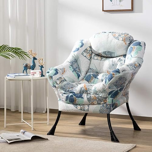 Miniatura 127 de HollyHOME - Silla perezosa grande de tela para sala de estar, silla de lectura, acogedora silla de descanso con reposabrazos, sofá de ocio, color