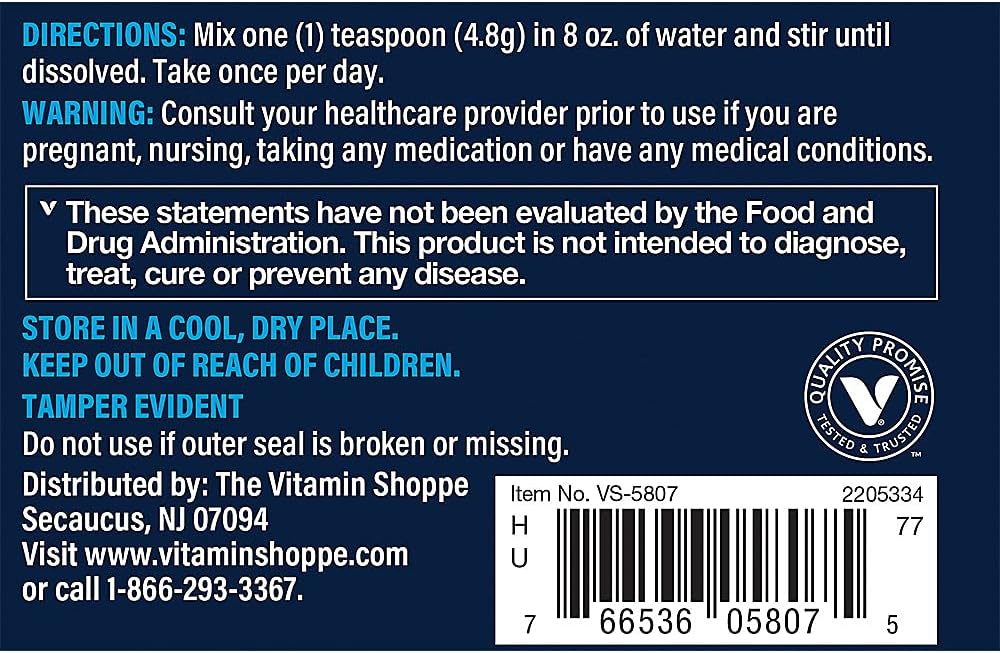 Vthrive Magnesium Relax Powder Supports Stress Relief, Muscle Relaxation & Enhanced Sleep Quality for Daily Calmness & Wellness - Raspberry Lemon Flavor (8.5 Oz. / 50 Servings)