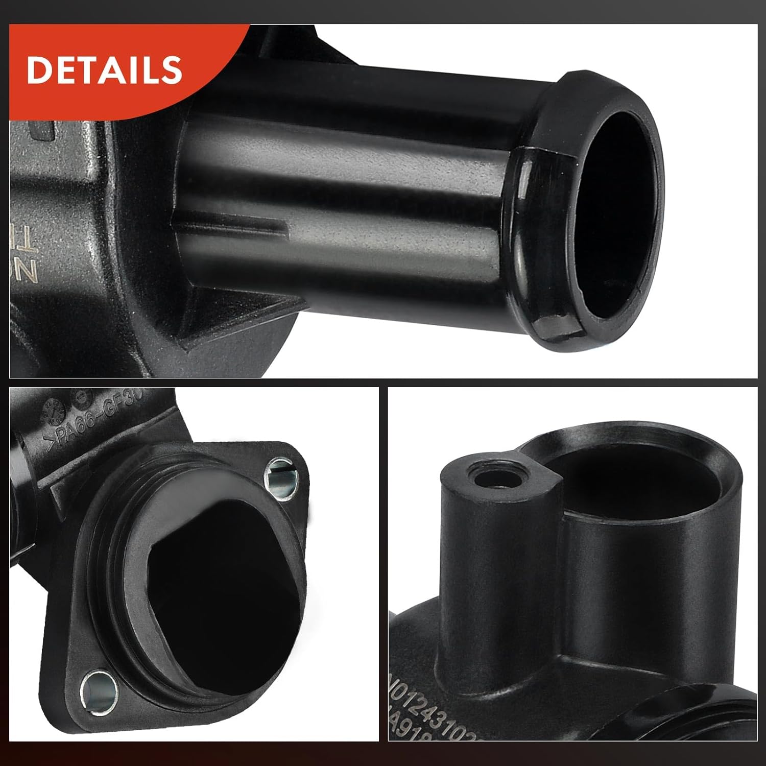 A-Premium Engine Coolant Thermostat Housing Assembly Compatible with Volkswagen Passat 2006-2010, Eos 2007-2008 & Audi A3 2004-2008 & Seat Leon 2006-2010, 2.0L, Replaces for 06F121111G