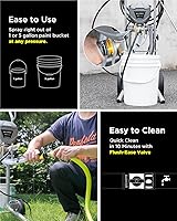 Vista 6 de InoKraft MaXpray M3 Cart Aerosol de pintura sin aire, altamente eficiente sin dilución, mínimo exceso de pulverización para proyectos de pintura DIY