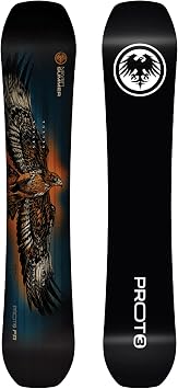 Never Summer Proto T3 FR Directional Mens Snowboard | Freeride, Flex 7/10, Triple Camber Hybrid, Carbon Reinforced, Sintered Base, R.I.P. Edge-Hold, All-Mountain