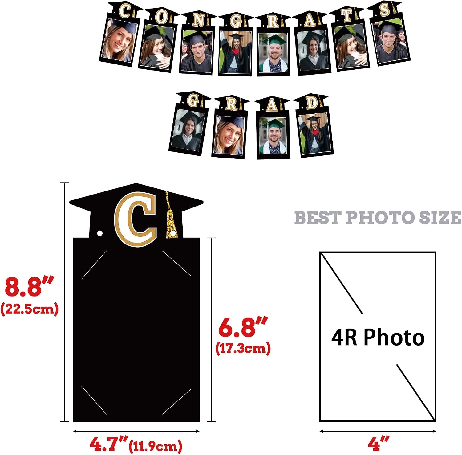 Party Spot！2026 Red and Black Graduation Party Decorations,124 PCS Graduation Decorations Class of 2026,4 PCS Balloons Boxes with LED Light String & Letters 2026 GRAD So Proud of You