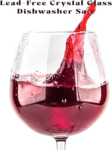 Miniatura 4 de Juego de 2 copas de vino grandes (25.4 fl oz25 onzas), copas de vino gigantes, copas de cóctel grandes, copas de vino extra grandes con tallo, copas