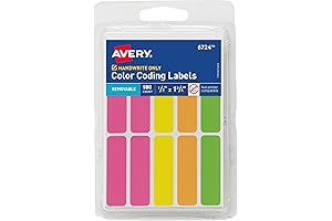 Avery Color-Coded Non-Printable Sticker Labels