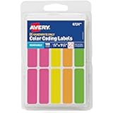 Avery Color-Coding Removable Labels, 1/2