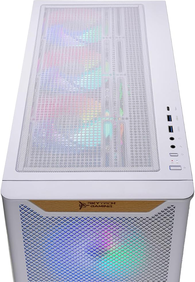 Skytech Gaming Chronos 3 Desktop PC, Ryzen 7 7700X 4.5 GHz (5.4GHz), NVIDIA RTX 5070 12GB, 1TB NVMe SSD, 32GB DDR5 RAM 5600 RGB, 850W Gold PSU, 360mm ARGB AIO, Wi-Fi, Win 11